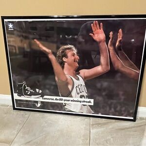 Vintage Larry Bird Converse poster